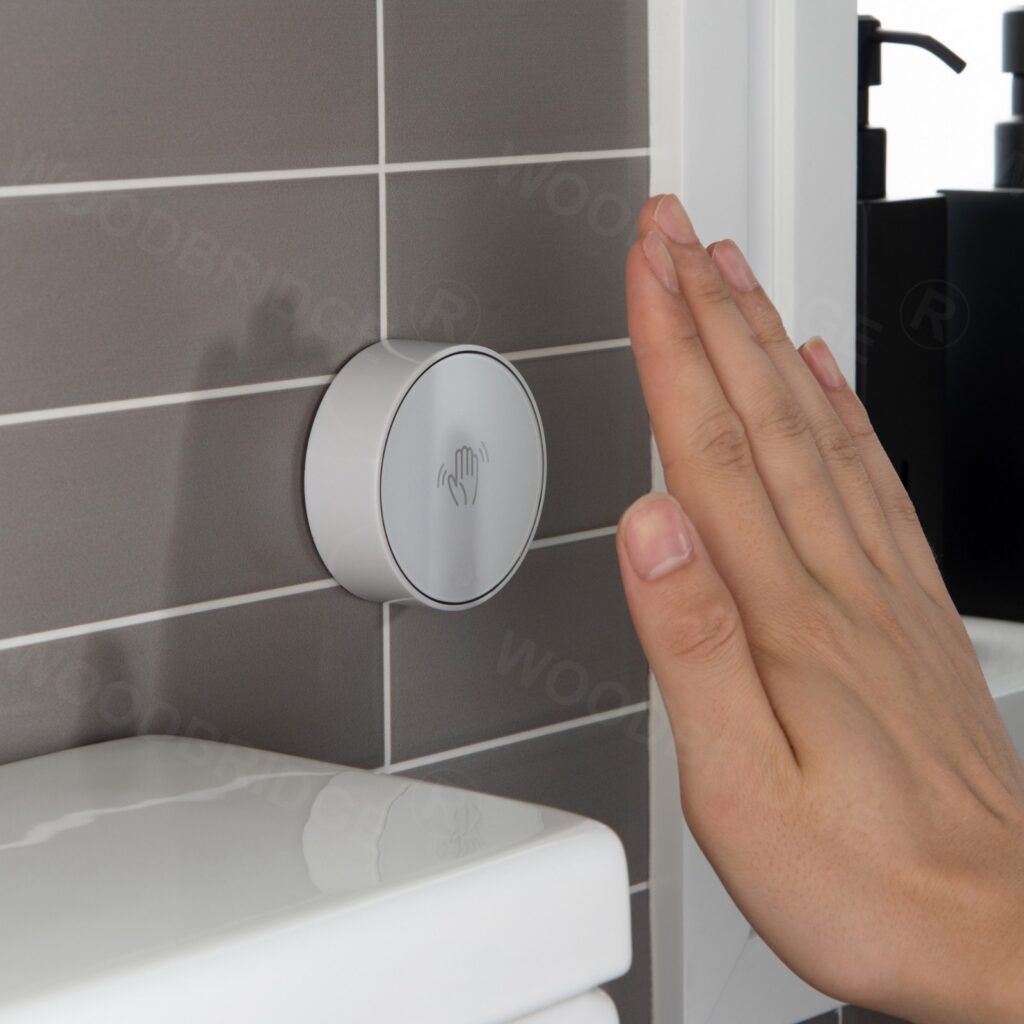 B-0500-A Modern One-Piece Elongated toilet with Solf Closed Seat and Hand Free Touchless Sensor Flush Kit, White